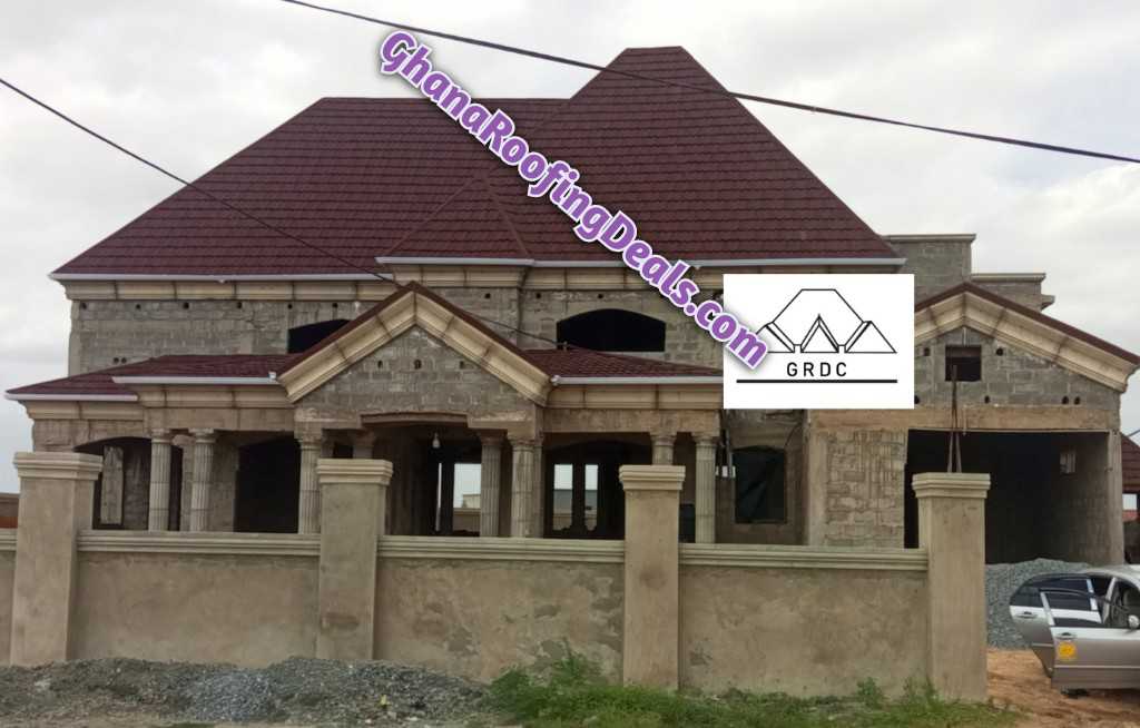 Eurotiles stone coated roofing sheet in Accra and Ghana