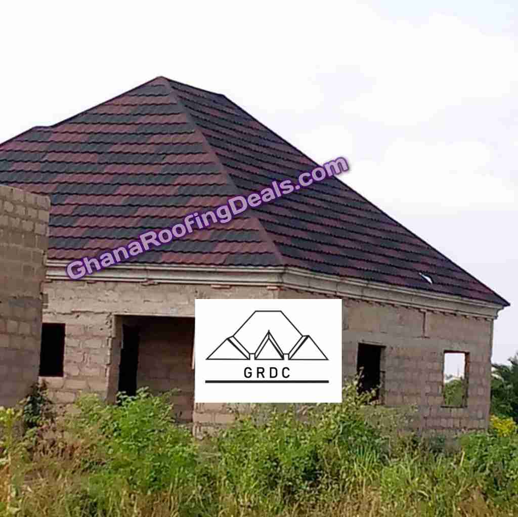 Eurotiles Roofing In Huni Valley With Stone Coated Roofing Sheet ...