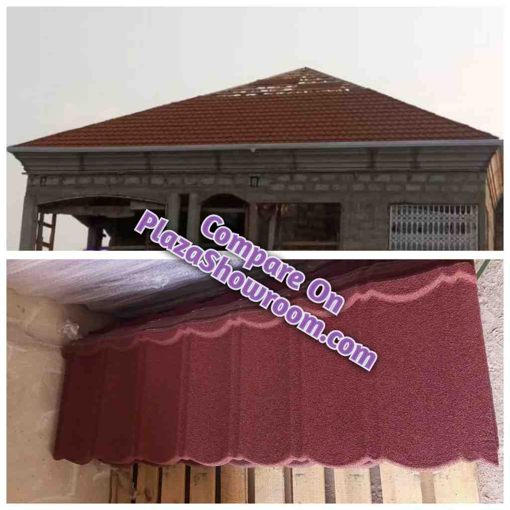 Red Bond Eurotiles Roofing Sheet As It Looks On The Roof