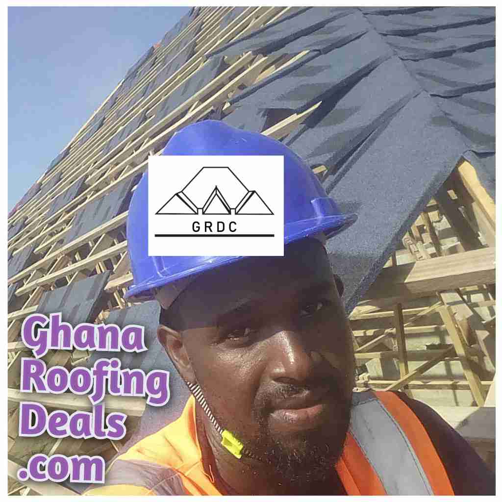 Eurotiles roofing installation in Ghana