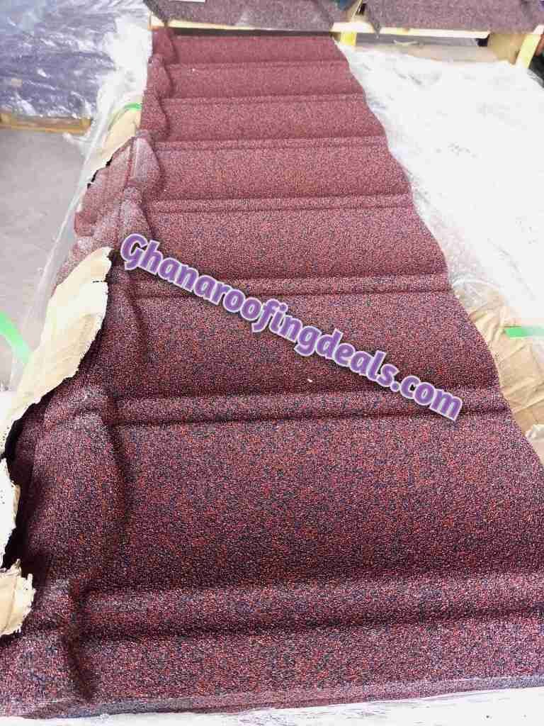 Bond design of Made In New Zealand Eurotiles Stone Coated Roofing Tiles | Ghana Roofing Deals