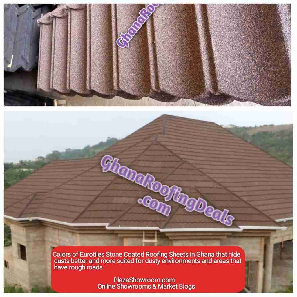 coffee brown roof color hide dusts better than most roofing sheets in Ghana _ Ghana Roofing Deals