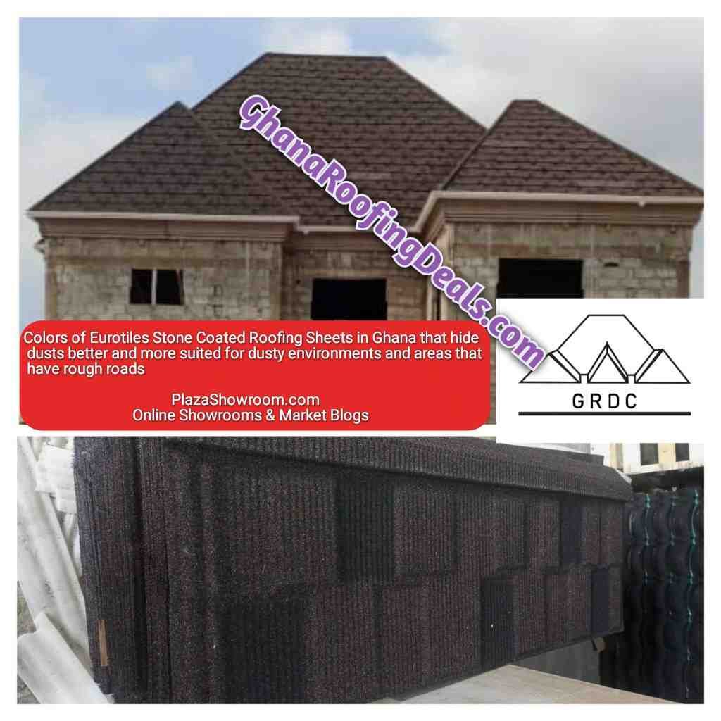 colors of Eurotiles Roofing Sheets in Ghana that hide dusts better than others_ Ghana Roofing Deals